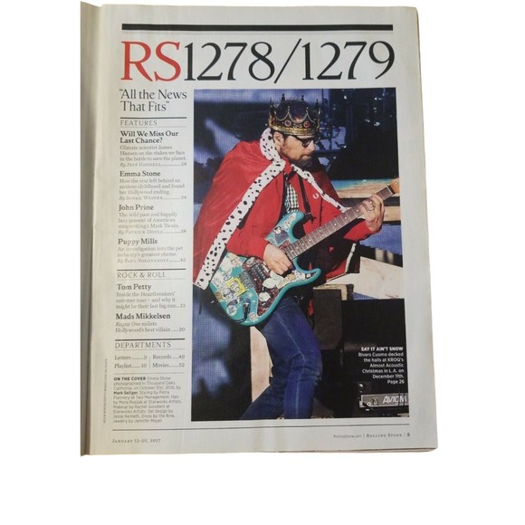 4/$25  EMMA STONE: A Star Is Born; Rolling Stone   January 2017 - Picture 2 of 8